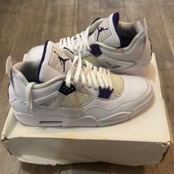 Jordan 4 Retro Metallic Purple Size 14