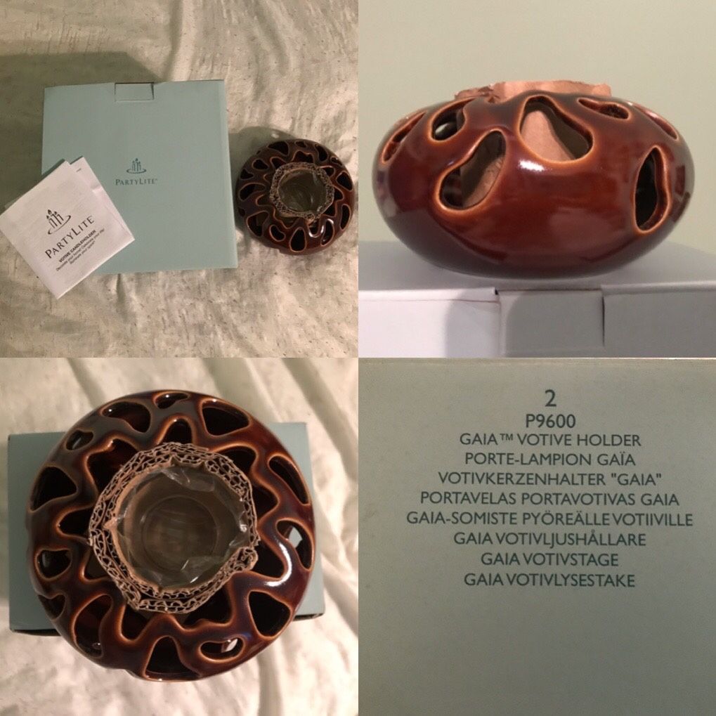 NEW Partylite Gaia Votive Holder for candles