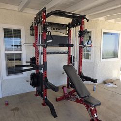 Functional Trainer / Squat Rack | Set of Weights | Adj Bench | Advance barbell | FREE DELIVERY 🚛