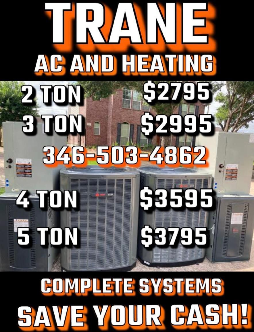 🔶 🔷 TRANE® HEATING AND COOLING  COMPLETE SYSTEMS! SAVE YOUR CASH! WHY PAY MORE🔷🔶