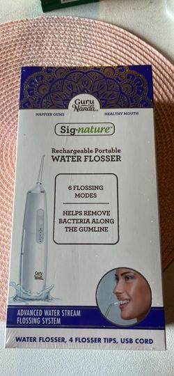 GuruNanda Sig-nature Rechargeable Portable Water Flosser