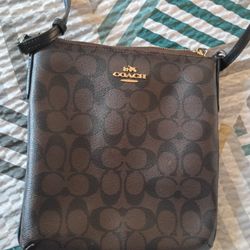 COACH Brown Monogram Crossbody bag