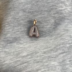 Diamond A Pendant