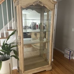 Beautiful Wood Curio Cabinet 