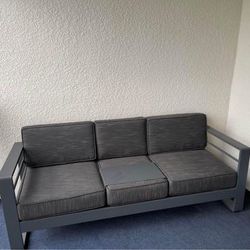 Cape Coral Cushioned Aluminum Outdoor Sofa by Christopher