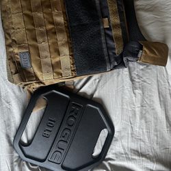 5.11 plate carrier with 2 10 pound weights