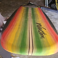 Wavestorm 8ft Foam surfboard with leash, good condition, minimal wear