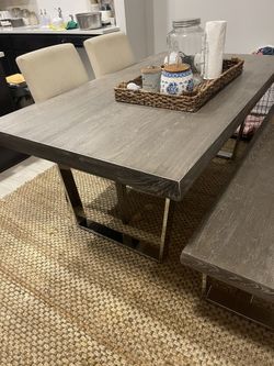 Wooden Table And Buffet