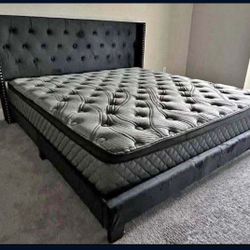 luxurious bed frames available | king queen twin full delivery available
