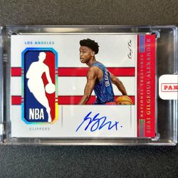  PANINI LOGOMAN 1/1 National Treasures Shai Gilgeous Alexander NBA MVP Custom 