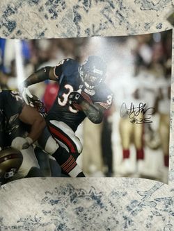 Anthony Thomas signed 16x20 Beckett COA