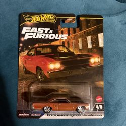 Hot Wheels Premium Fast & Furious 1970 Plymouth Roadrunner Real Riders 1:64