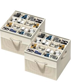 Fabric Drawer Organizer Boxes Set of 2