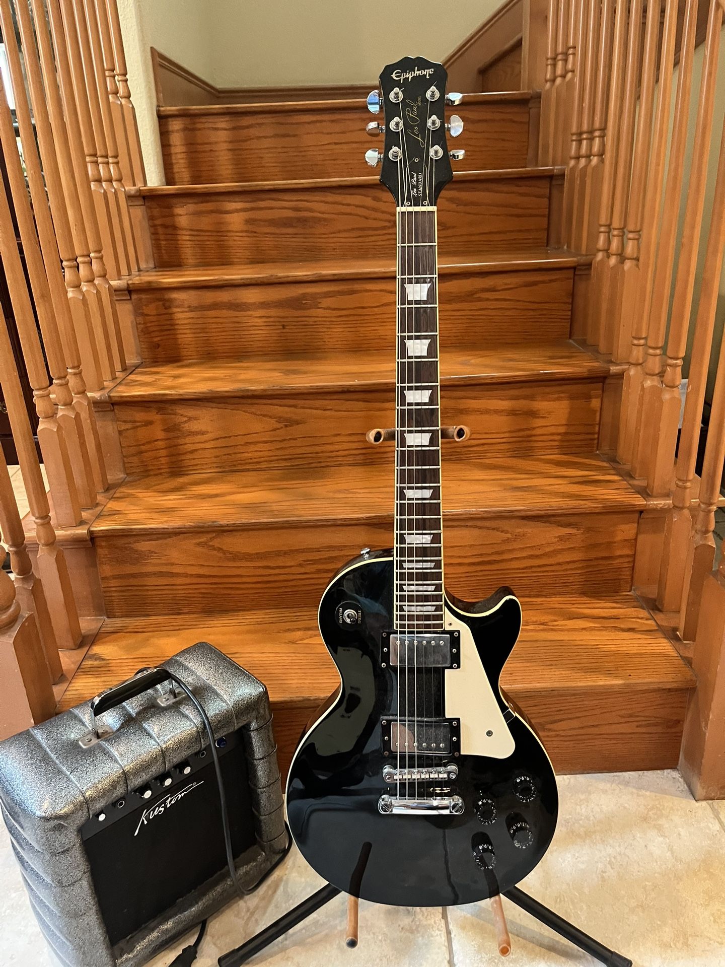 Epiphone Les Paul Standard W/ Kustom Guitar Amp