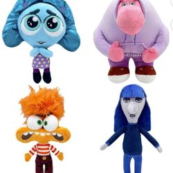  Inside Out 2 Plushies 4pcs