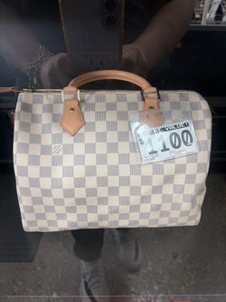 Louis Vuitton Speedy Damier Azur Handbag