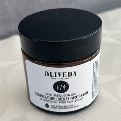 Oliveda F74 Regeneration Intense Face Cream 2 Oz. 100% Organic Bio active. 