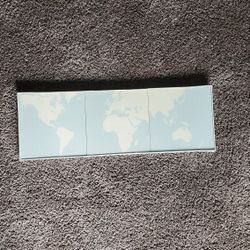 NEW IKEA 3-Piece Canvas World Map – Reduced price