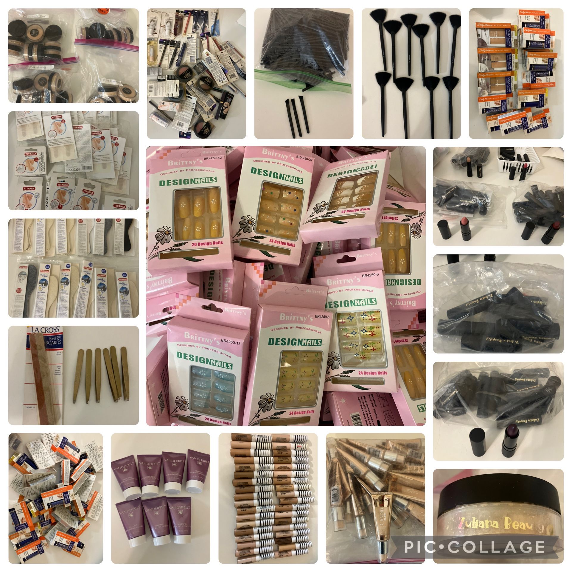 500pcs Mixed Make Up, Foot Care, Lipsticks & More 