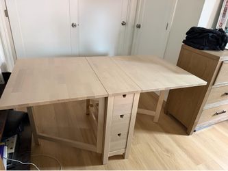 IKEA norden table with 4 folding chairs