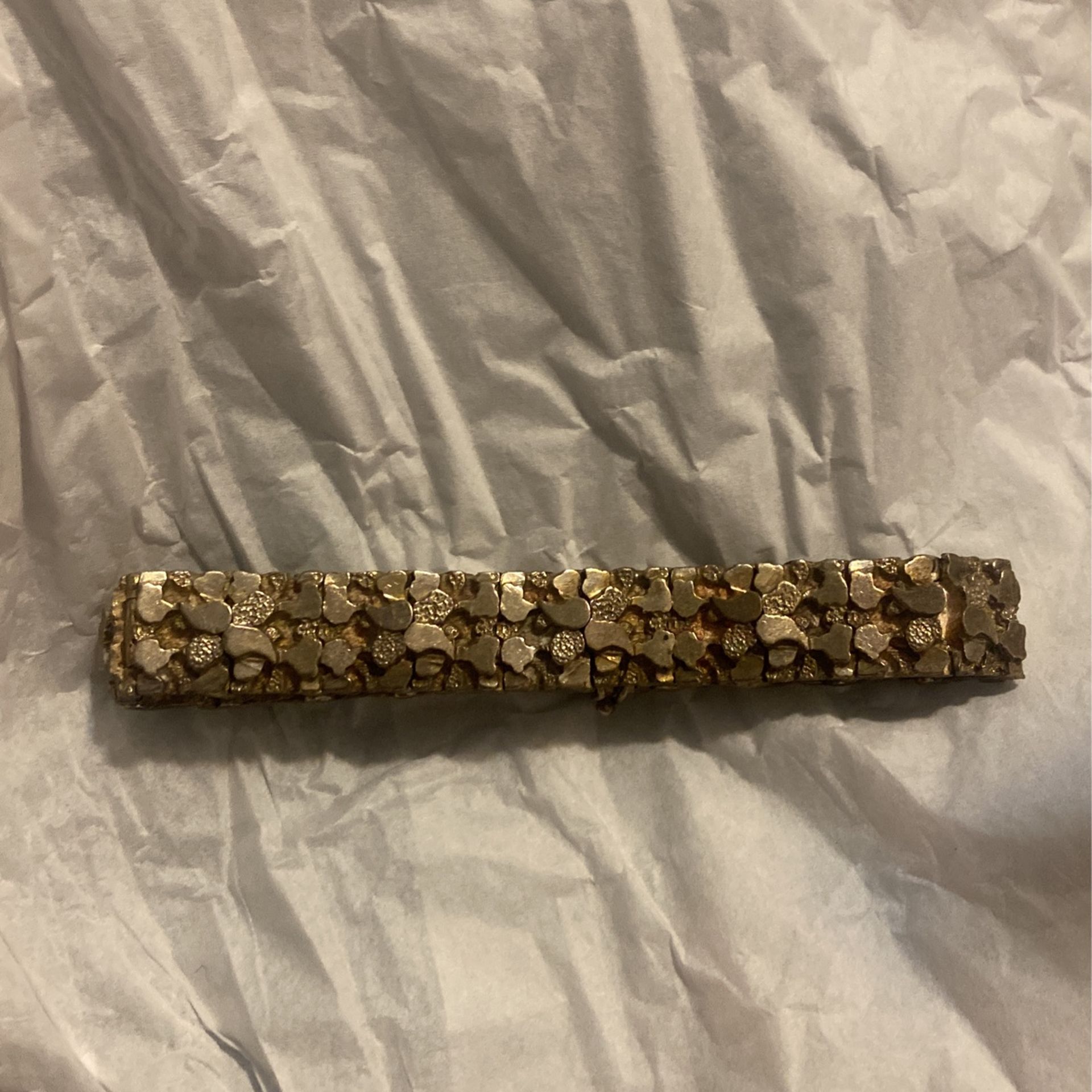 Silver Nugget Bracelet