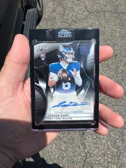 Jaxon Dart Topps Chrome Black Rookie Auto