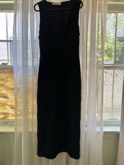 Black maxi dress