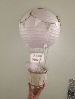 Hot air balloon theme centerpieces