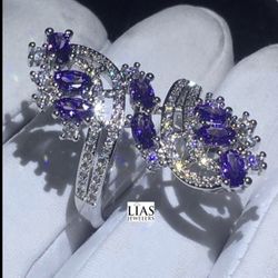 New 18k White Gold Engagement Ring 