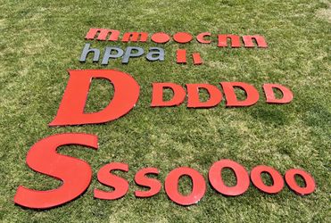 25 Large Acrylic Sign Letters - Large Red Sign Letters