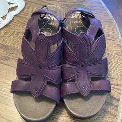 Brand New Womens Dansko Nina Slingback Purple Sandals Size 36