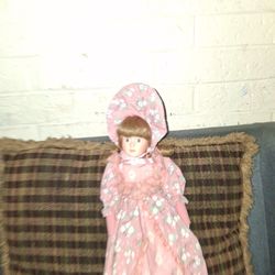 Victorian PRINCESS doll WITH 💖 cute Pink Long Dress
