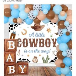 Little Cowboy Baby Shower Decorations.