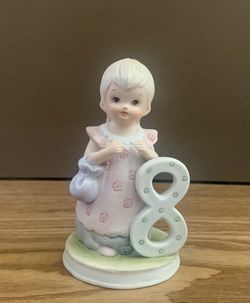Vintage Lefton Birthday Girl Figurine!