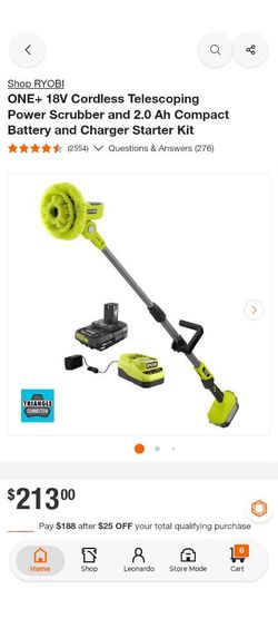 Ryobi scrubber kit