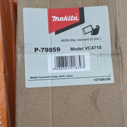 TWO NEW IN BOX  MAKITA FILTERS 55 DOLLARS