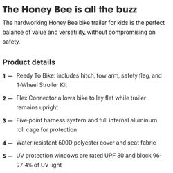 Burley Kids Bike Trailer/ Stroller