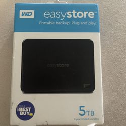 BRAND NEW!!! WD-Easystore 5TB External USB