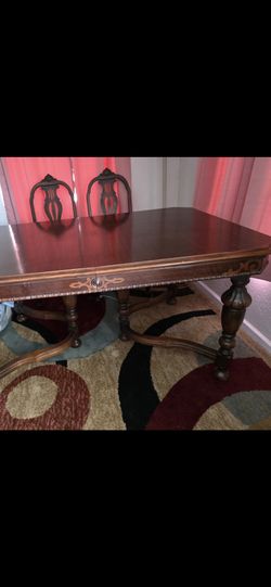 Vintage Wood Dining Table