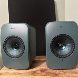 KEF LSX II LT Wireless HiFi Speakers Pair - Sage Green