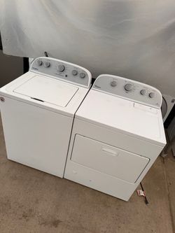 Whirlpool washer and dryer gas laundry set
