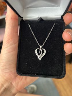 Diamond heart necklace