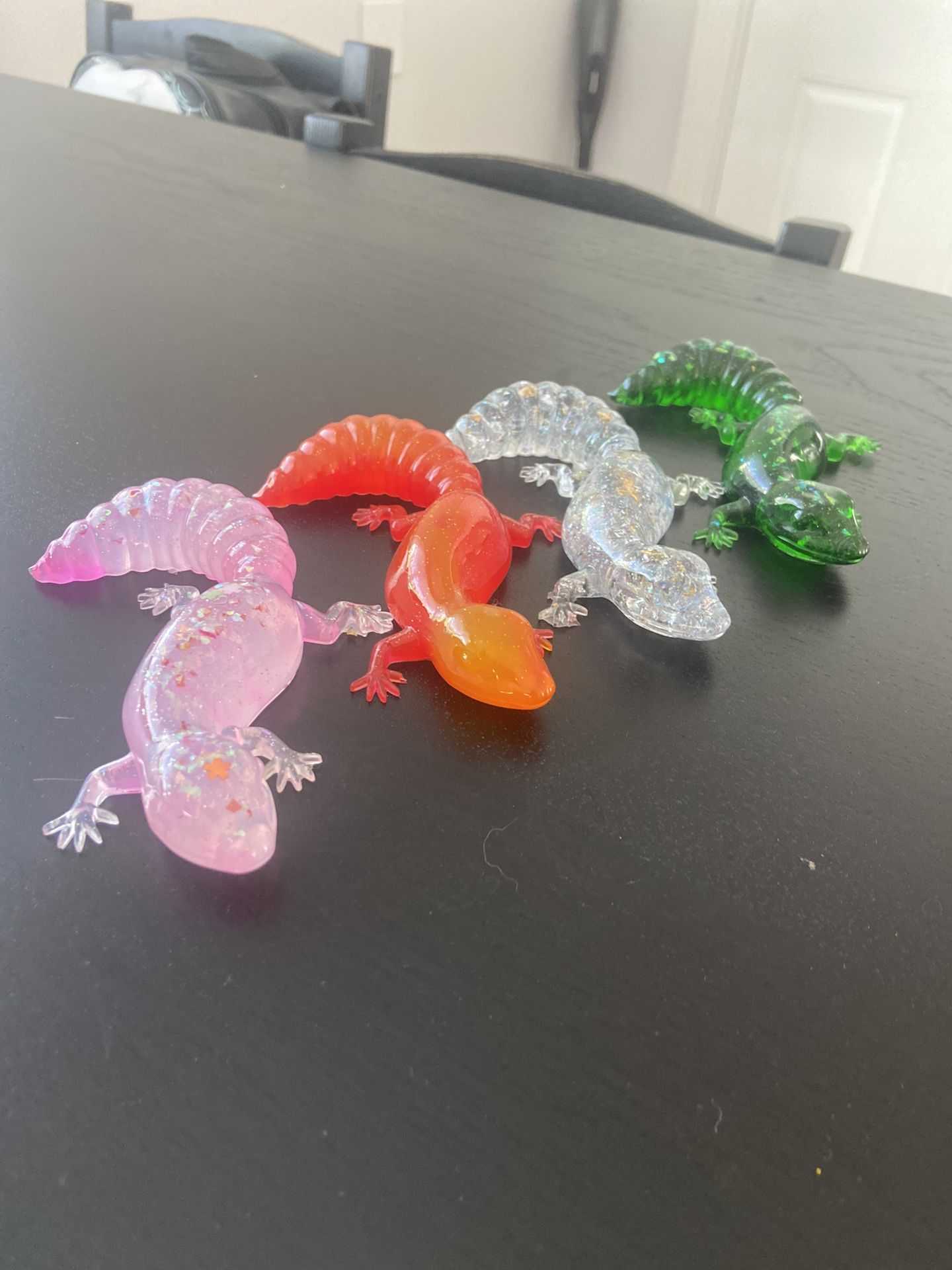 Resin Lizard Paperweights