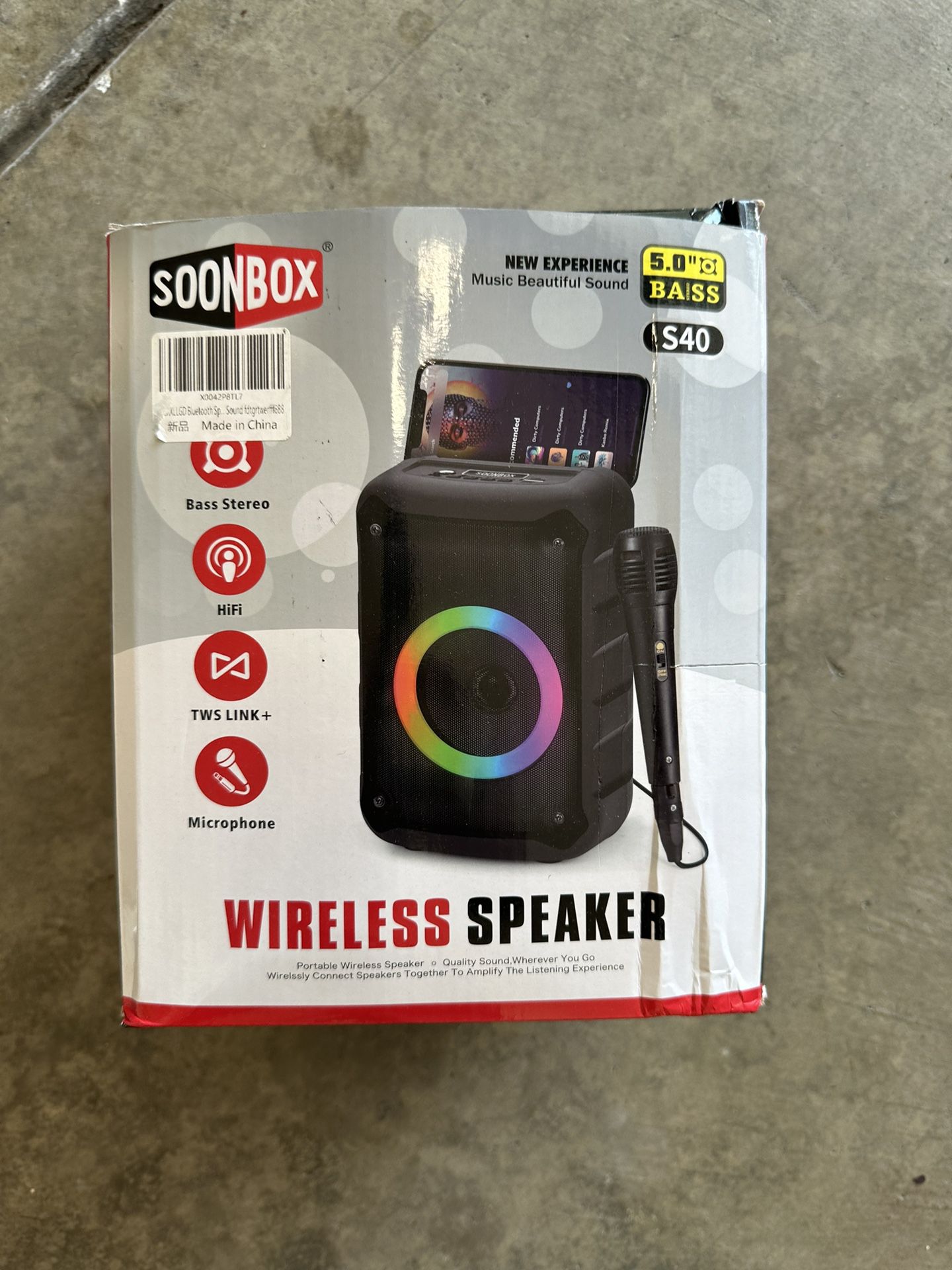 Wireless Speaker, Soonbox 