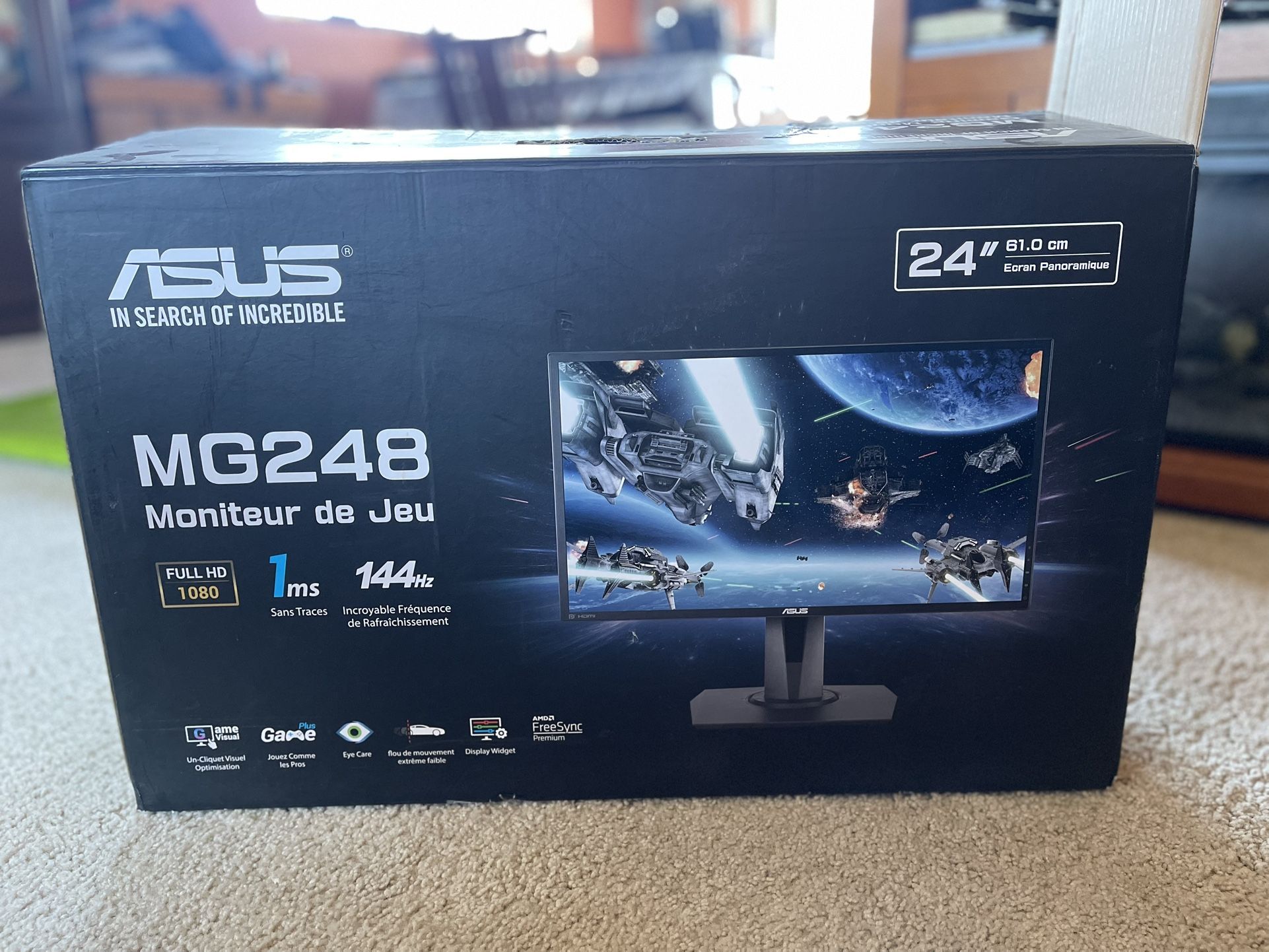 ASUS 24.5" 1080P Gaming Monitor (VG258QR) - Full HD