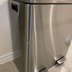 Double Bin Trash Can - Papelera Doble 60L