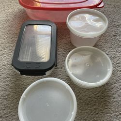 5 Storage Containers With Lid - Big Small - Rubbermaid Betty Crocker