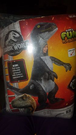 Jurassic blue velociraptor