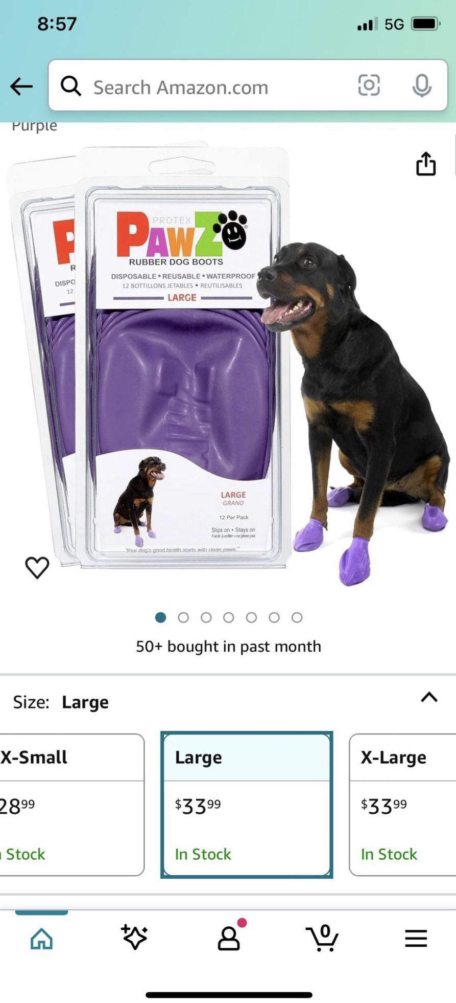 paws rubber dog shoes