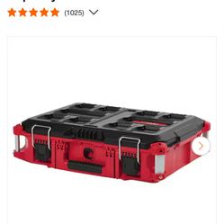 Milwaukee PACKOUT 22 in. Medium Red Tool Box with 75 Ibs. Weight Capacity